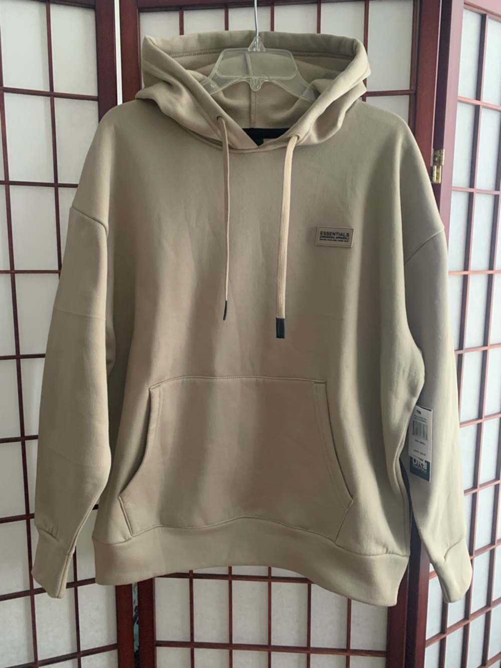 NWT DR ESSENTIALS LITE TAUPE PULLOVER HOODIE SWEATSHIRT IN MEN’S SIZE S